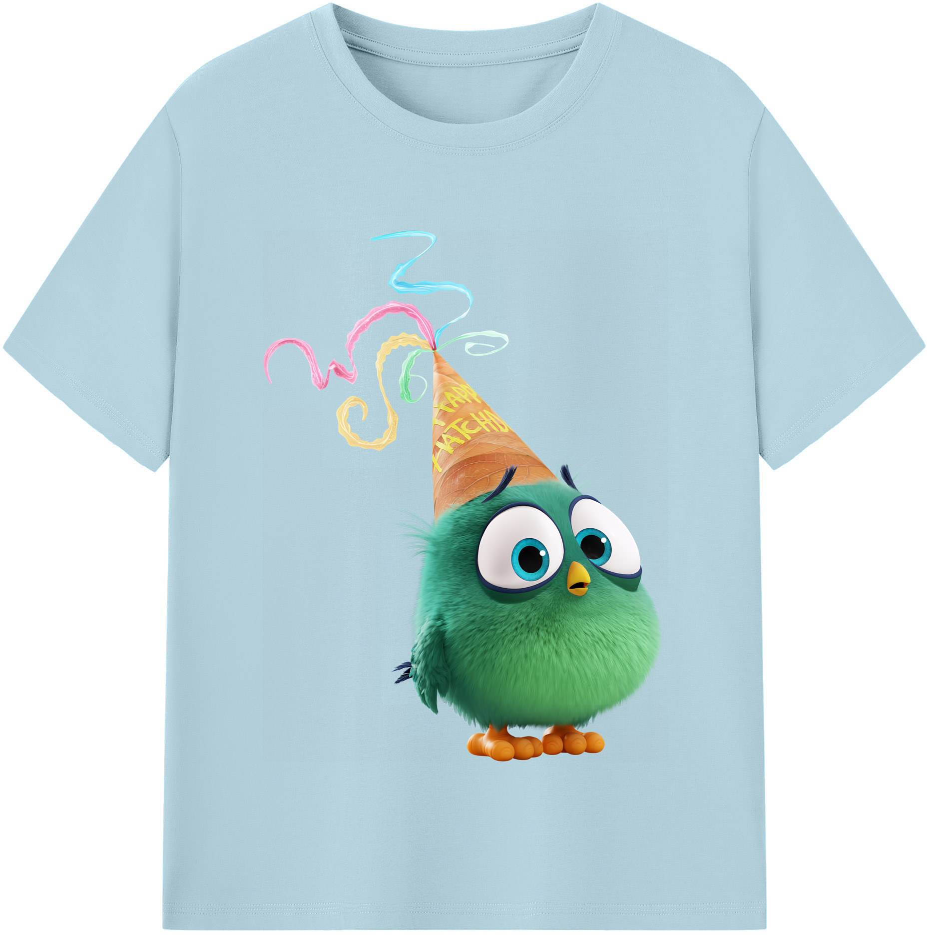 （画像用） Angry Birds アングリーバード 綿100％半袖Tシャツ（フロントプリント）